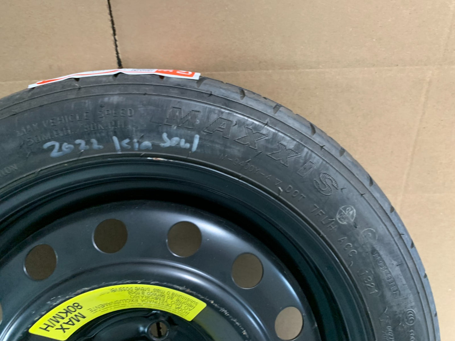 2014-2025 Kia Soul Spare Tire 16" Compact Donut T125/80D16