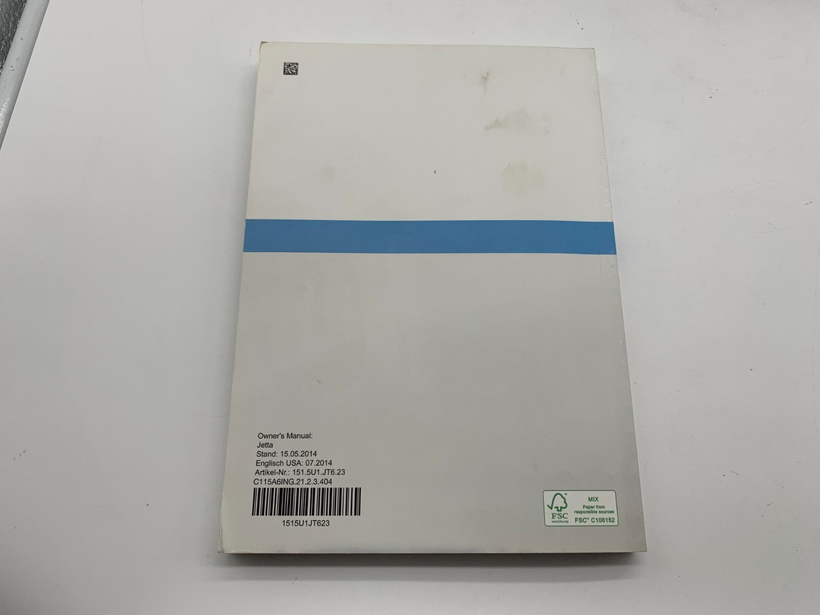 2015 Volkswagen Jetta Owners Manual Set with Case OEM C01B50015