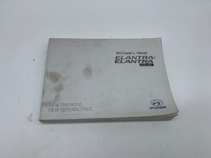 2013 Hyundai Elantra Sedan & Coupe Owners Manual OEM A02B50052