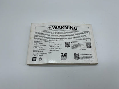 2021 Chevrolet Spark Owners Manual OEM A01B49007