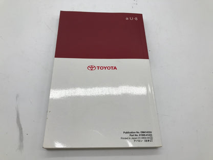 2008 Toyota Avalon Owners Manual OEM R01B27017