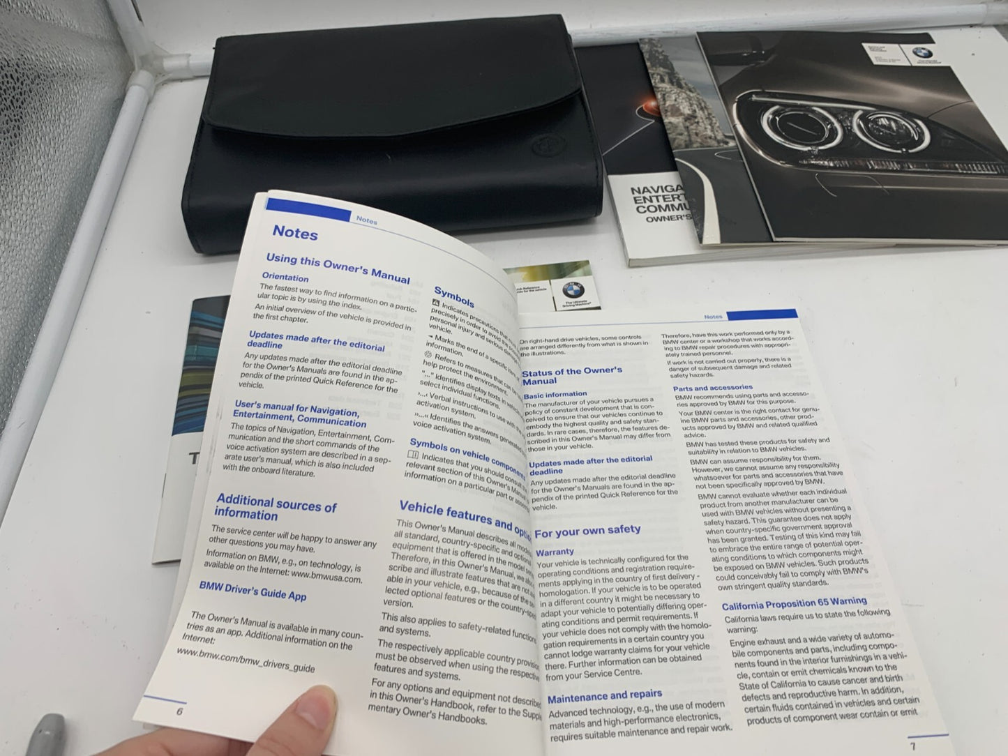 2015 BMW 4 Series Owners Manual Set with Case OEM A02B43004