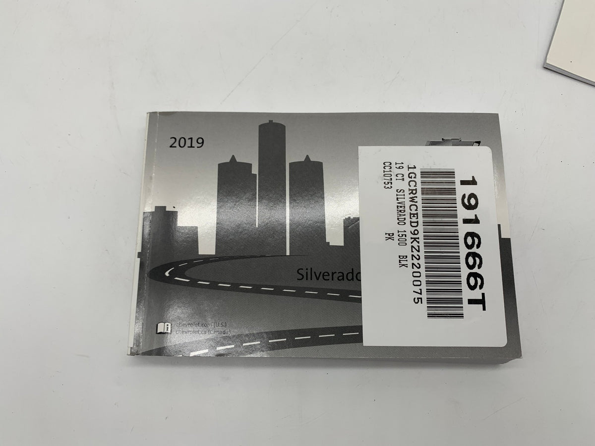 2019 Chevy Silverado Owners Manual Set OEM R01B03021