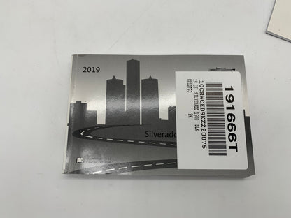 2019 Chevy Silverado Owners Manual Set OEM R01B03021