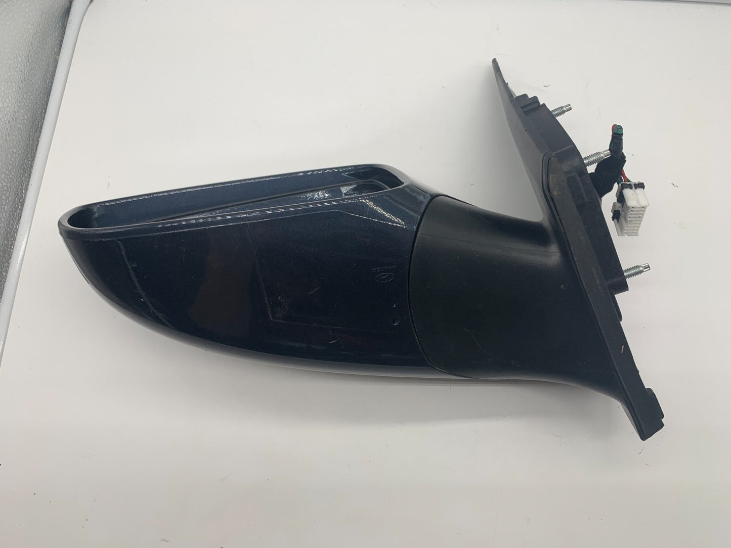 2011-2014 Hyundai Sonata Driver Side View Power Door Mirror Blue OEM C04B49069