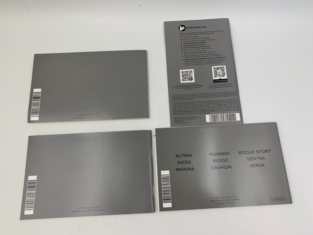 2021 Nissan Sentra Owners Manual Set with Case OEM R01B22003