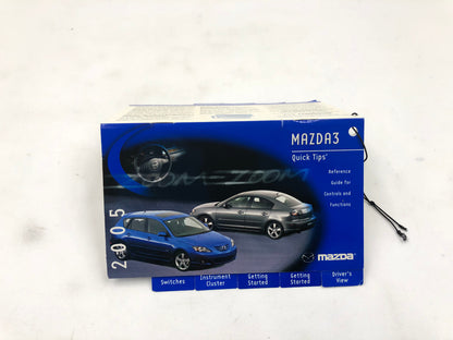 2005 Mazda 3 Owners Manual Set with Case OEM A03B68010