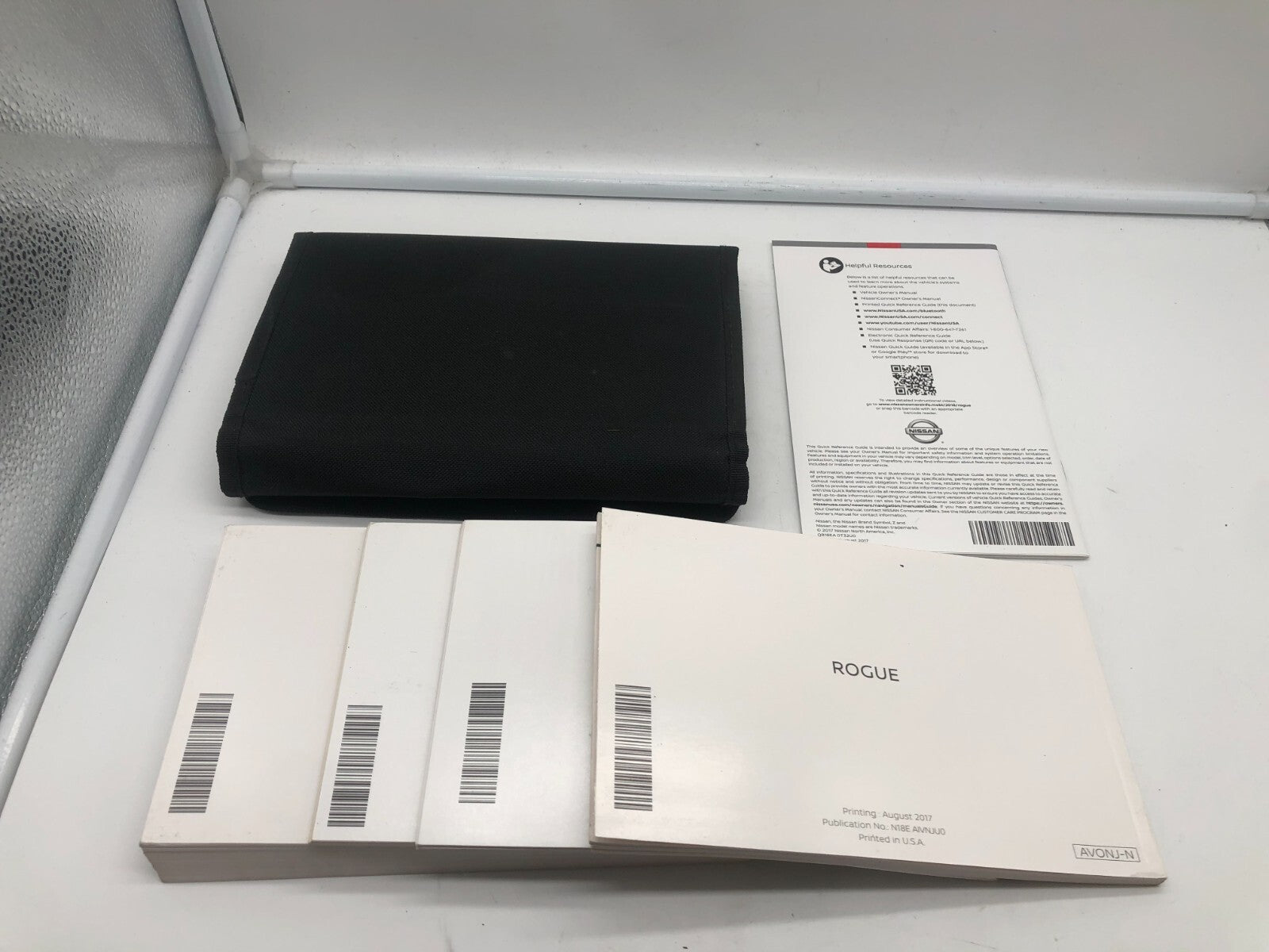 2018 Nissan Rogue Owners Manual Set with Case OEM A03B35058