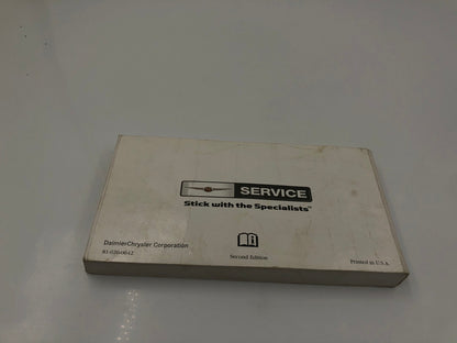 2006 Chrysler Pacifica Owners Manual OEM D04B02085