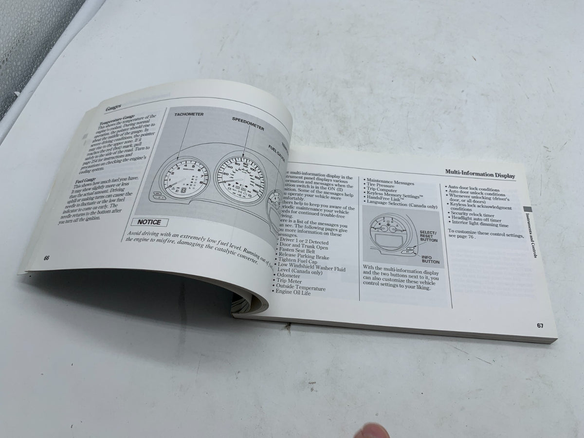 2006 Acura TL Owners Manual OEM A03B53007
