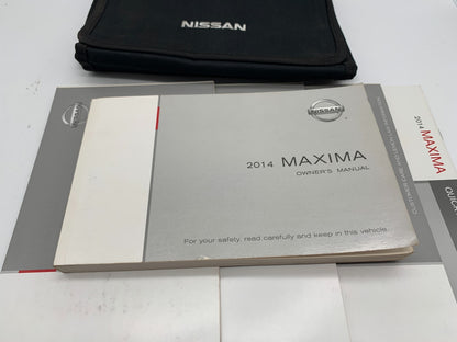 2014 Nissan Maxima Owners Manual Set with Case OEM D01B19014