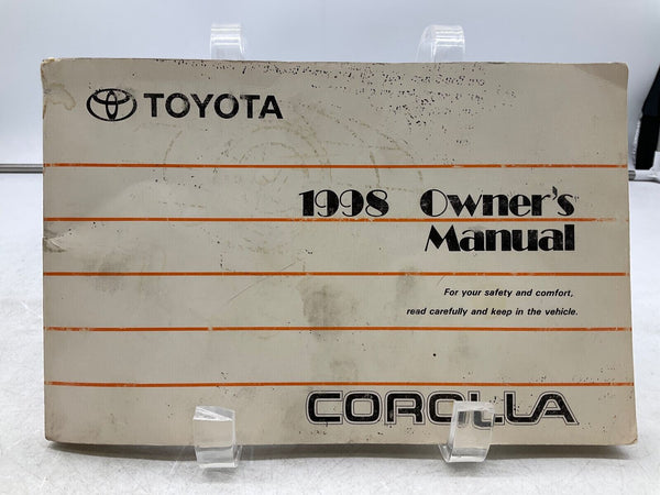 1998 Toyota Corolla Owners Manual OEM M02B02009