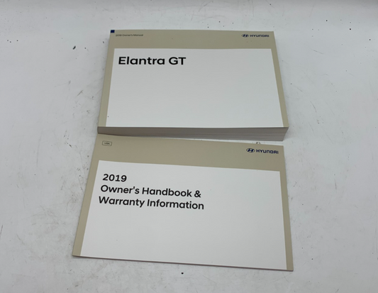 2019 Hyundai Elantra GT Owners Manual Set OEM B03B51022