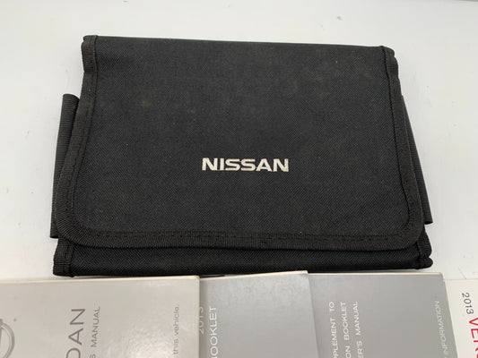 2013 Nissan Versa Sedan Owners Manual Set with Case OEM