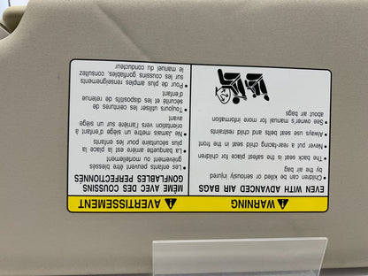 2008-2010 Nissan Rogue Passenger Sun Visor Beige OEM E02B36060