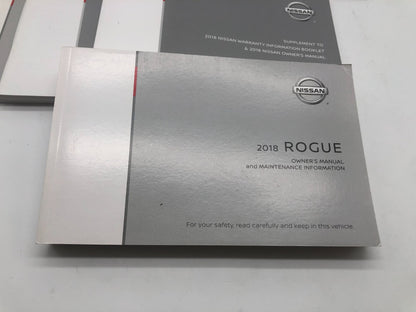 2018 Nissan Rogue Owners Manual Set with Case OEM A03B35058