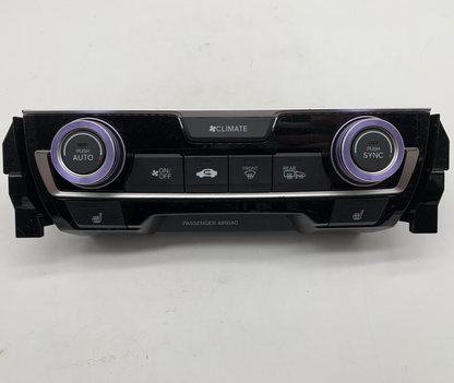 2016-2018 Honda Civic AC Heater Climate Control Unit OEM B04B51008