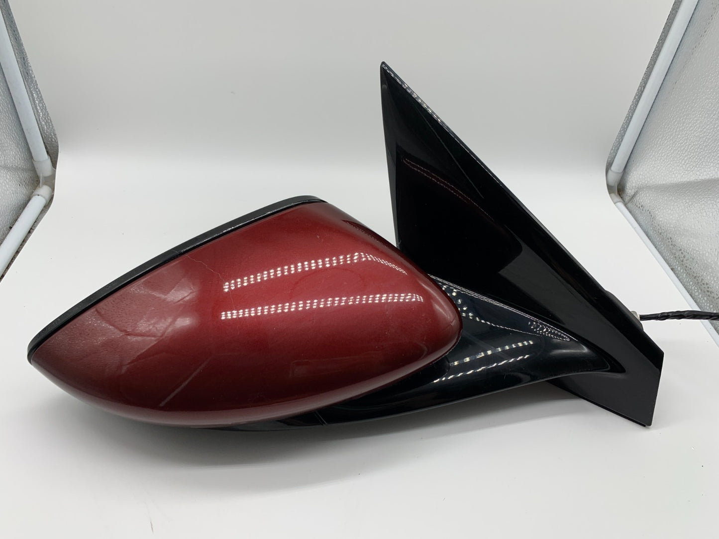 2015-2017 Chrysler 200 Passenger Side View Power Door Mirror Red OEM C03B03002