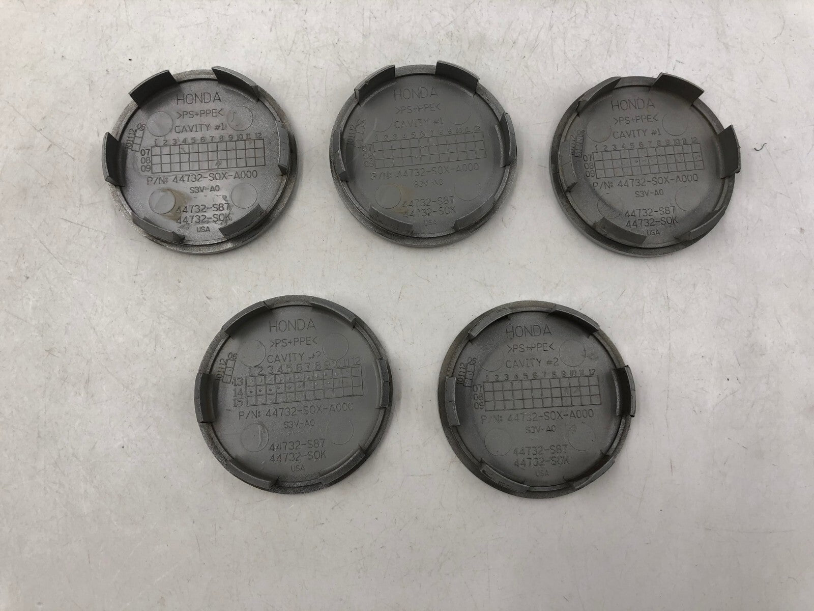 Honda Rim Wheel Center Cap Set Silver OEM D04B31085