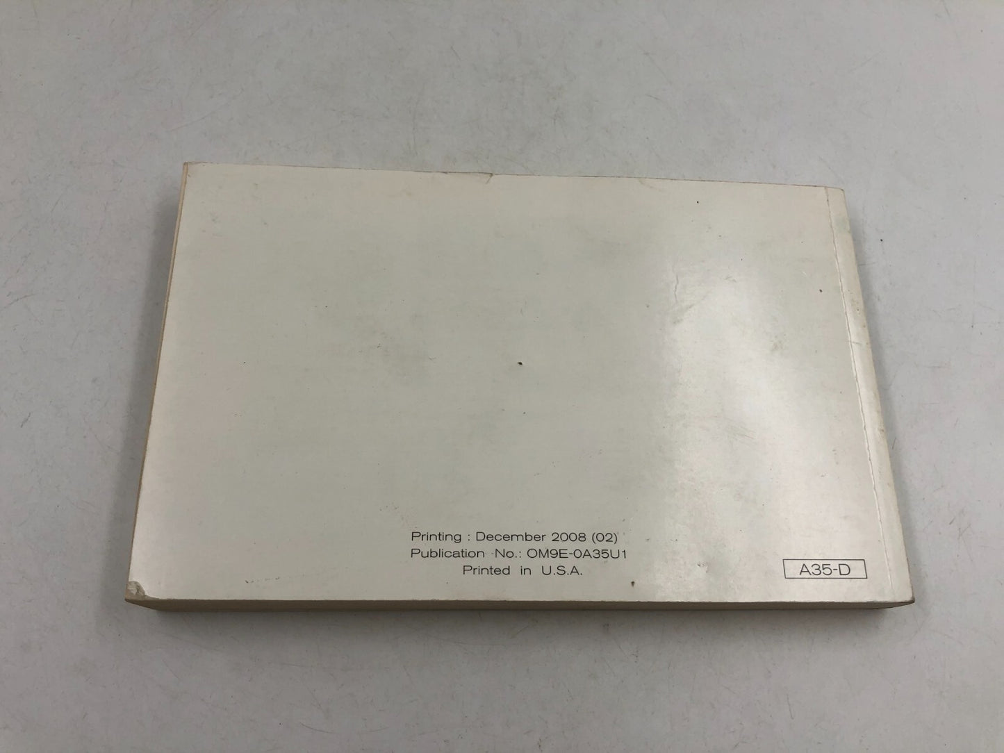 2009 Nissan Maxima Owners Manual OEM A03B18058