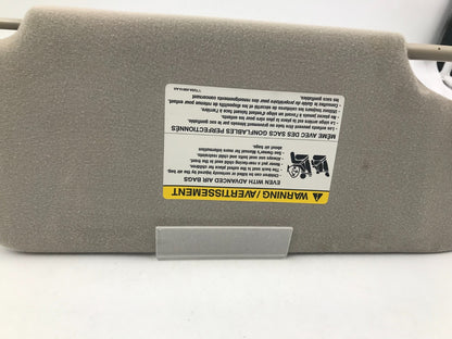 2008-2009 Mercury Sable Driver Sun Visor Sunvisor Gray Illuminated OEM D02B29042