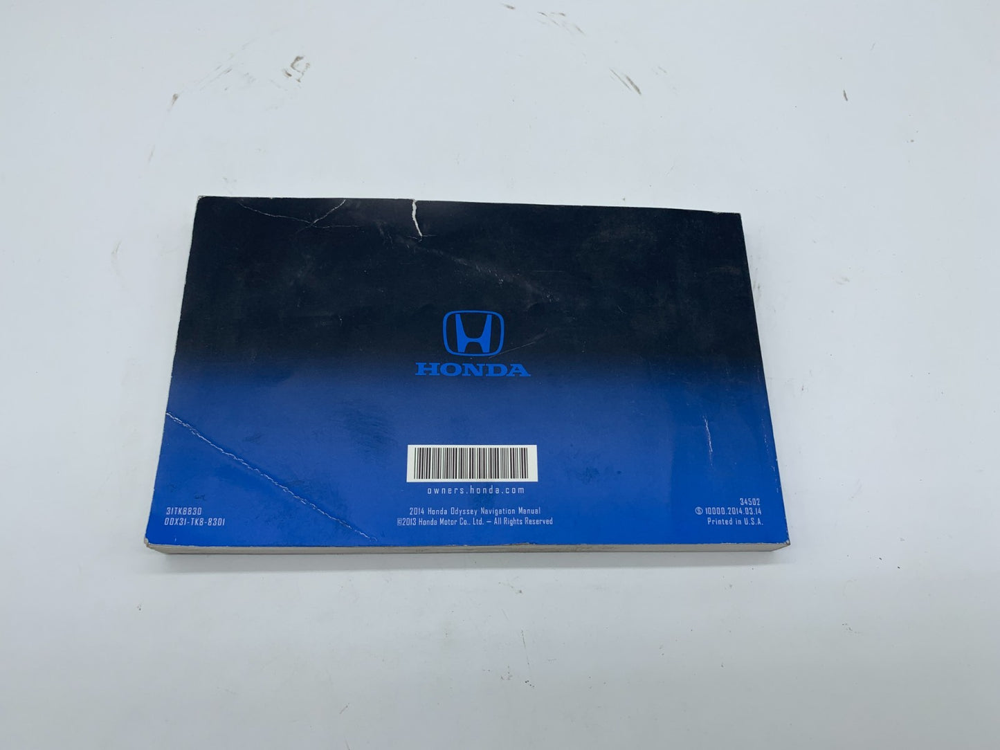 2014 Honda Odyssey Owners Manual OEM D02B68012