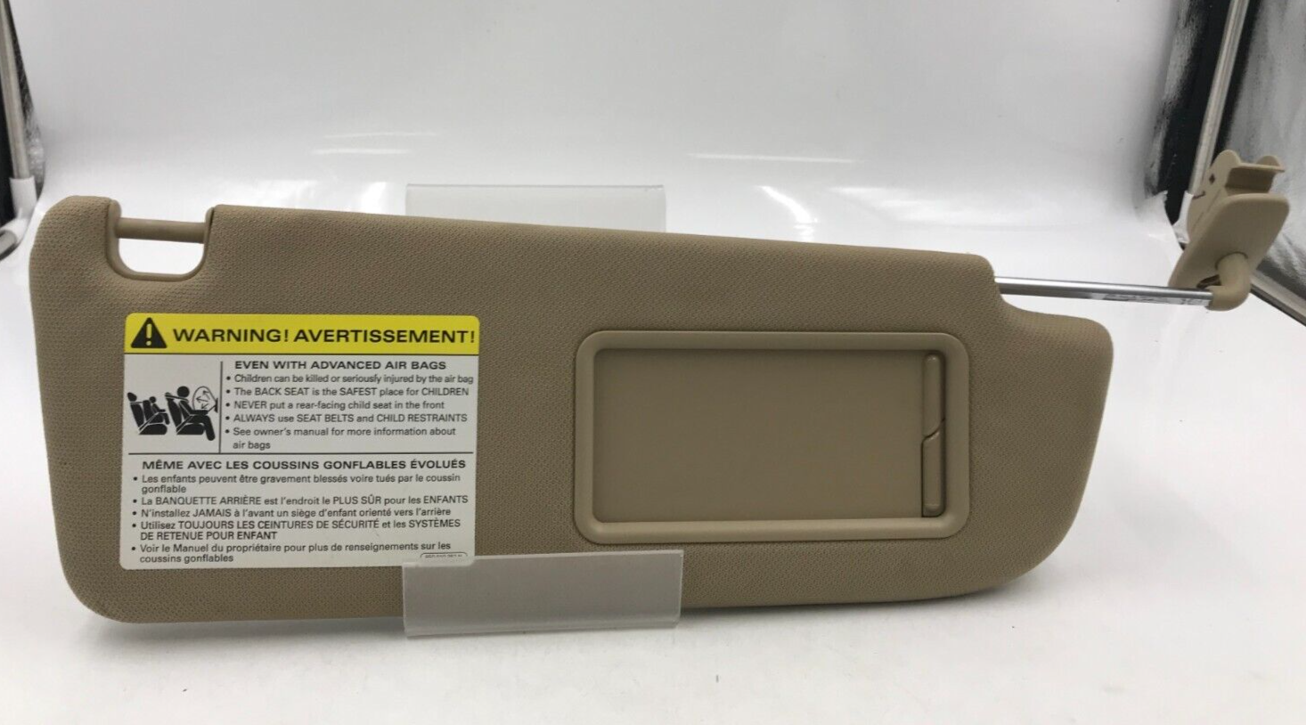 2005-2011 Audi A6 Passenger Sun Visor Tan Illuminated OEM D04B68002
