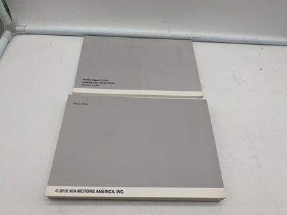 2015 Kia Optima Owners Manual Set with Case OEM R01B23019
