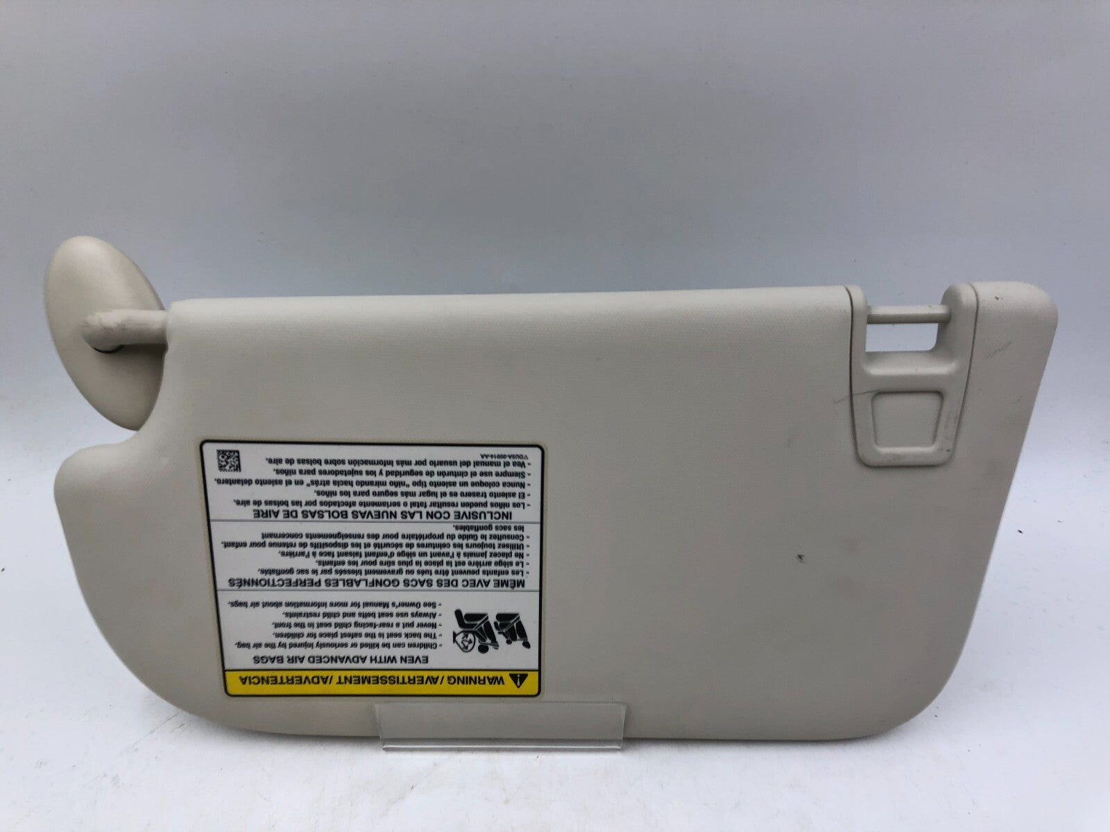 2013-2018 Ford Escape Passenger Sun Visor Sunvisor Ivory OEM B04B30001