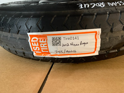 2010-2020 Nissan Rogue 16" Spare Tire Wheel Compact Donut T155/90D16 Emergency