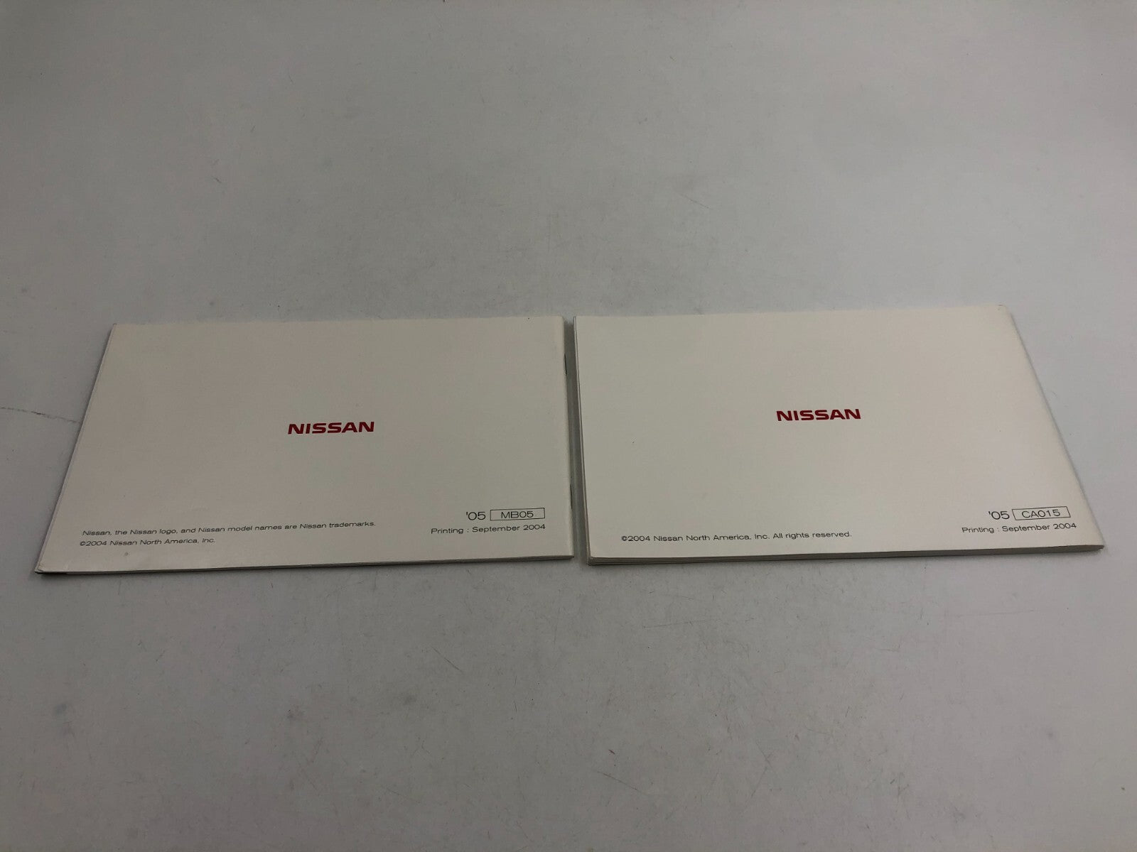 2005 Nissan Altima Owners Manual Set With Case OEM D03B59004