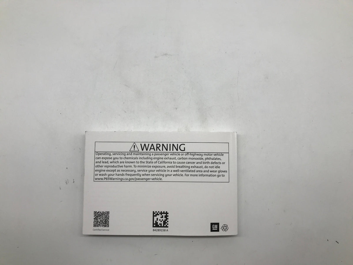 2020 GMC Acadia Owners Manual OEM R01B09011