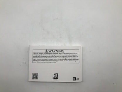 2020 GMC Acadia Owners Manual OEM R01B09011
