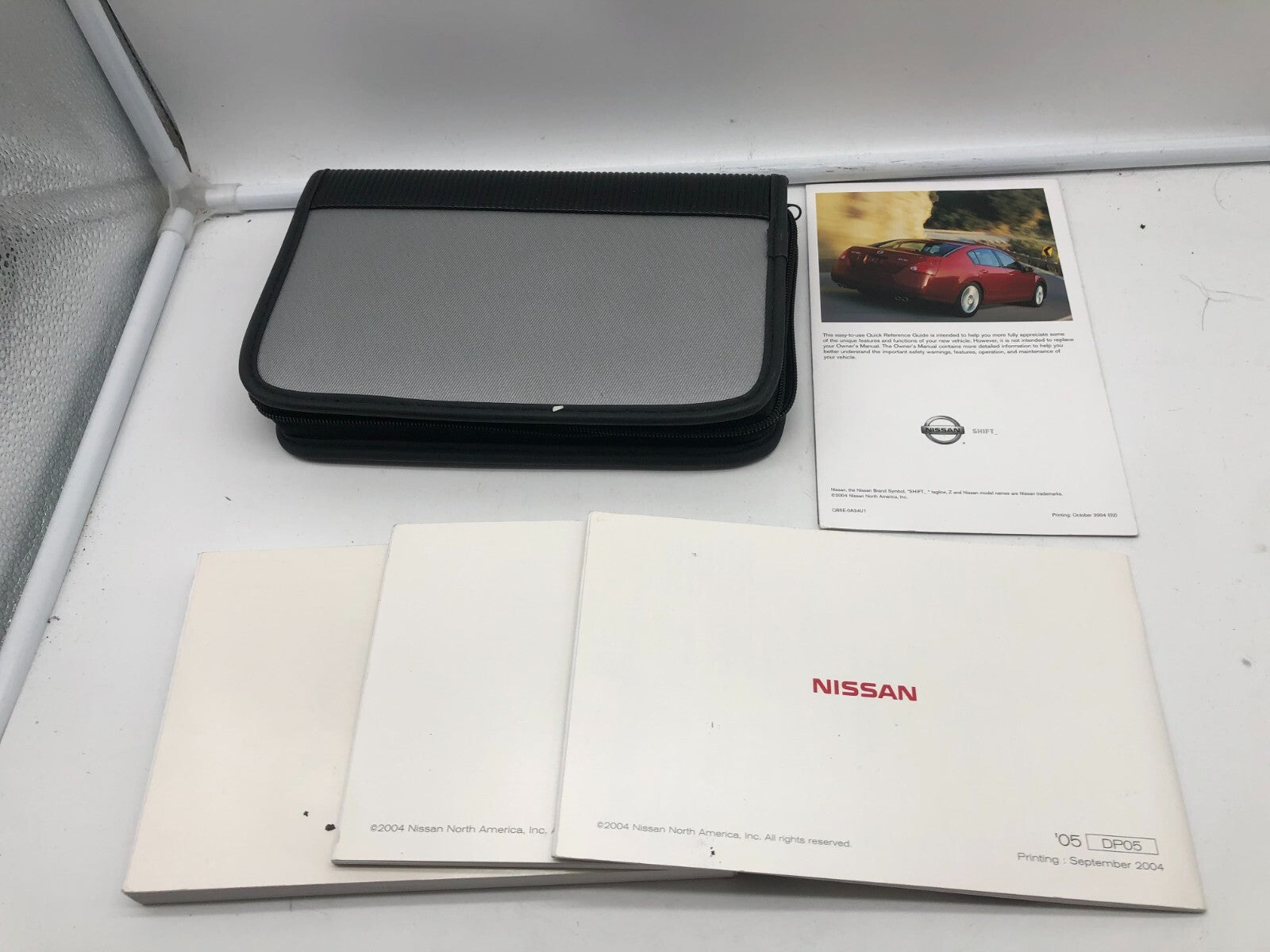 2005 Nissan Maxima Owners Manual Set with Case OEM B03B43002