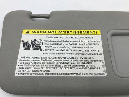 2002-2008 Audi A4 Sedan Passenger Sun Visor Gray Illuminated OEM B01B17062