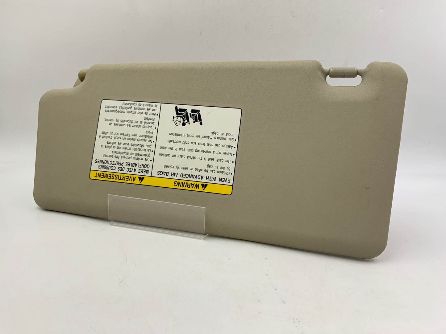 2008-2010 Nissan Rogue Passenger Sun Visor Sunvisor Gray OEM A02B46044