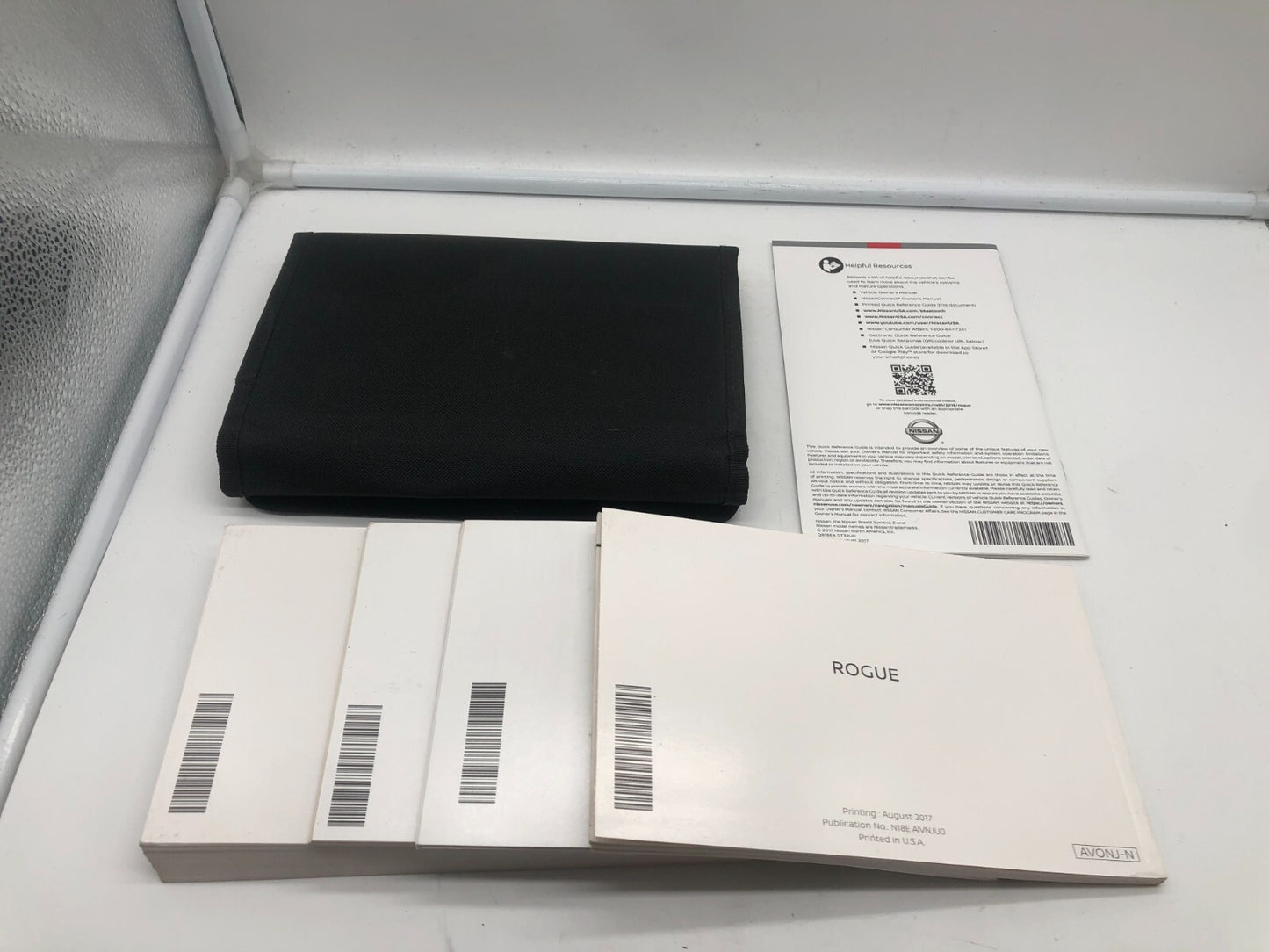 2018 Nissan Rogue Owners Manual Set with Case OEM A03B35058