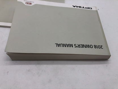 2018 Kia Optima Owners Manual Set with Case OEM A01B21007