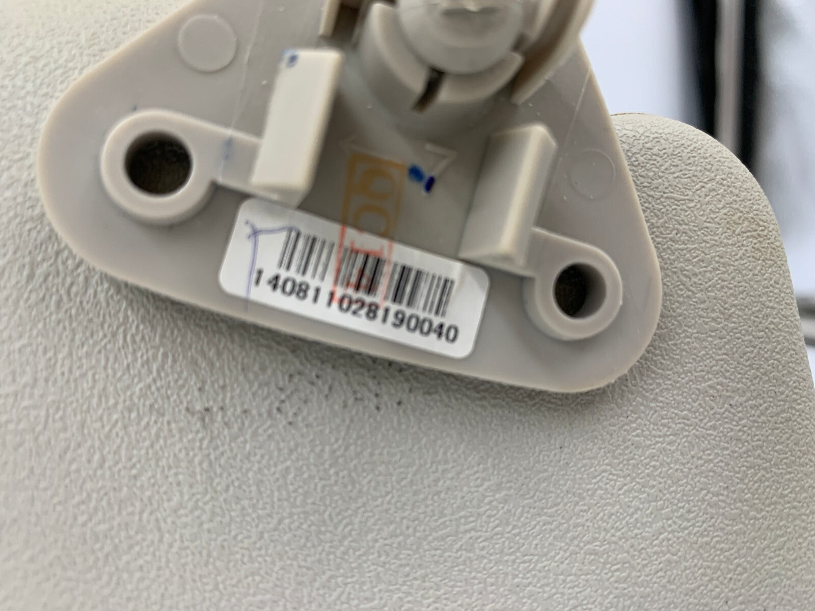 2014-2019 Mitsubishi Mirage Passenger Sun Visor Gray OEM C04B46043