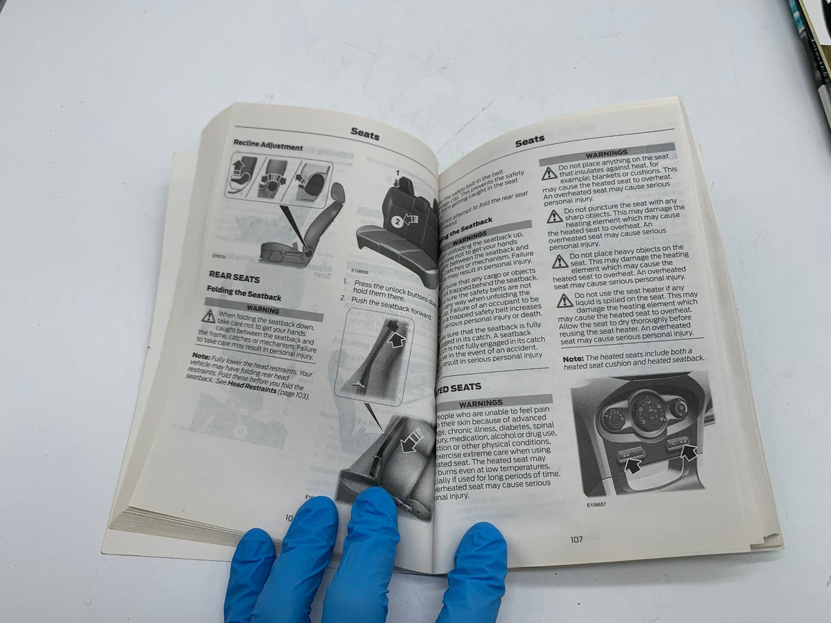 2016 Ford Fiesta Owners Manual Set OEM R01B13012