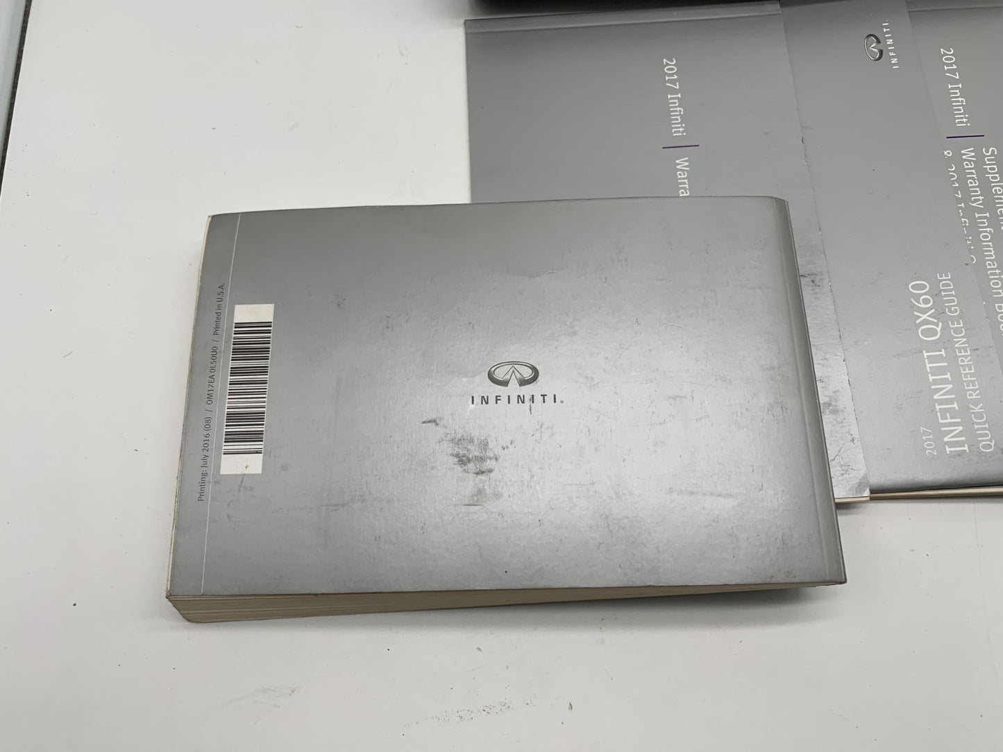 2017 Infiniti QX60 QX 60 Owners Manual Set with Case OEM B04B25012