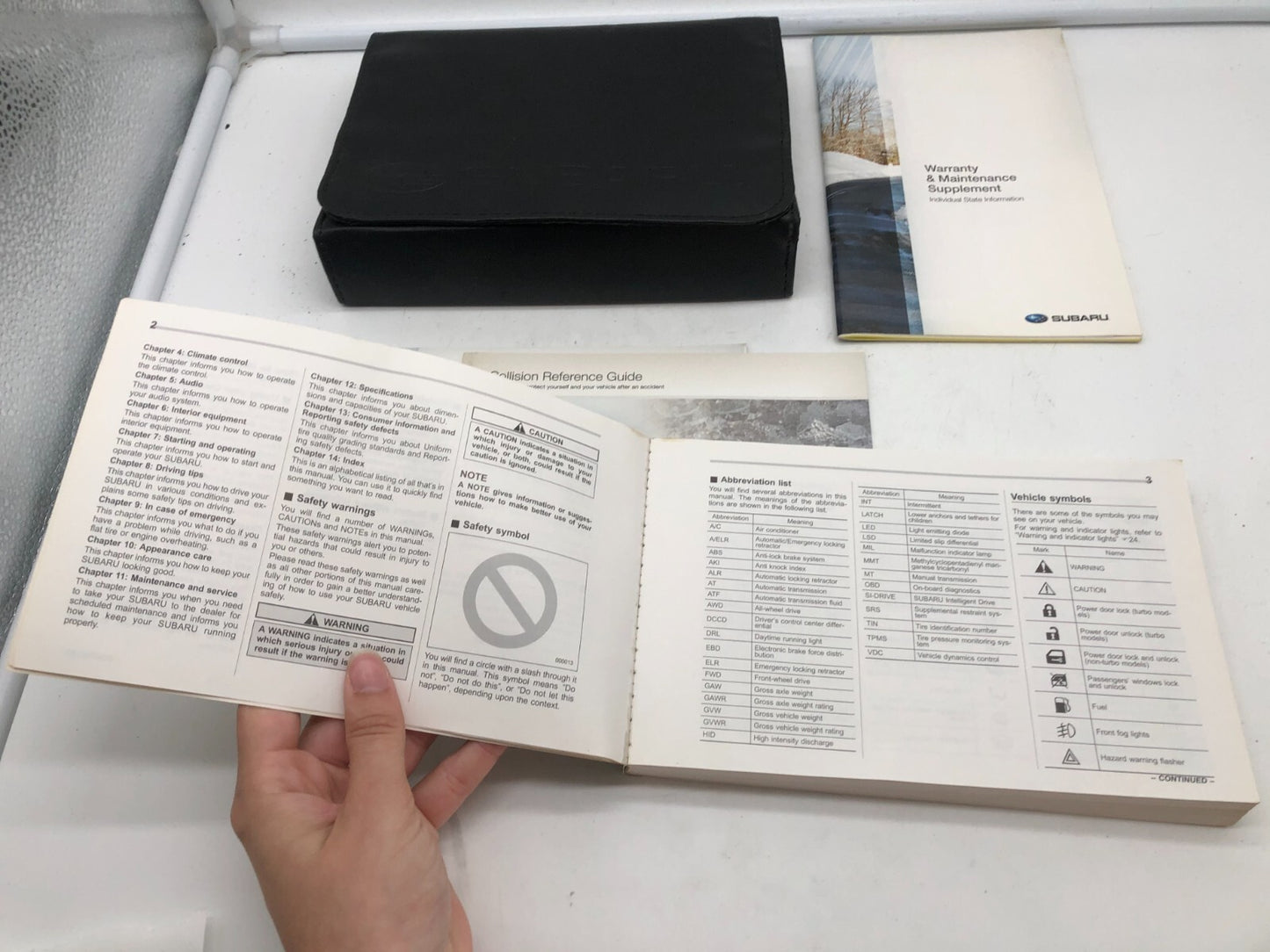 2011 Subaru Impreza Owners Manual Set with Case OEM A01B43084