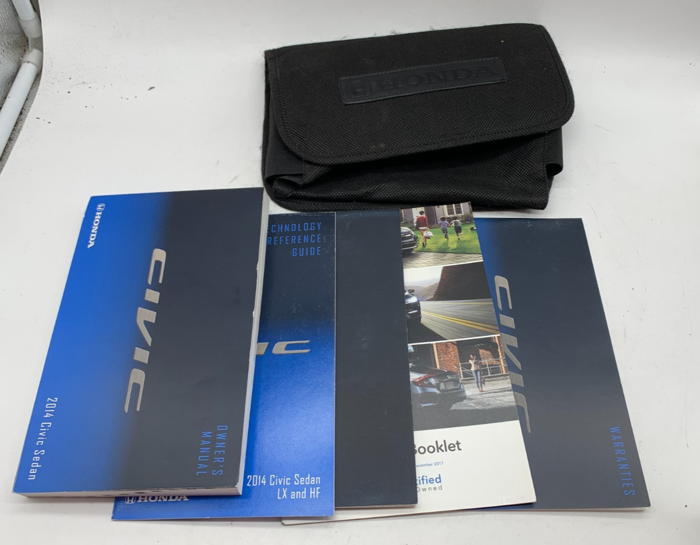 2014 Honda Civic Sedan Owners Manual Set with Case OEM A03B44002