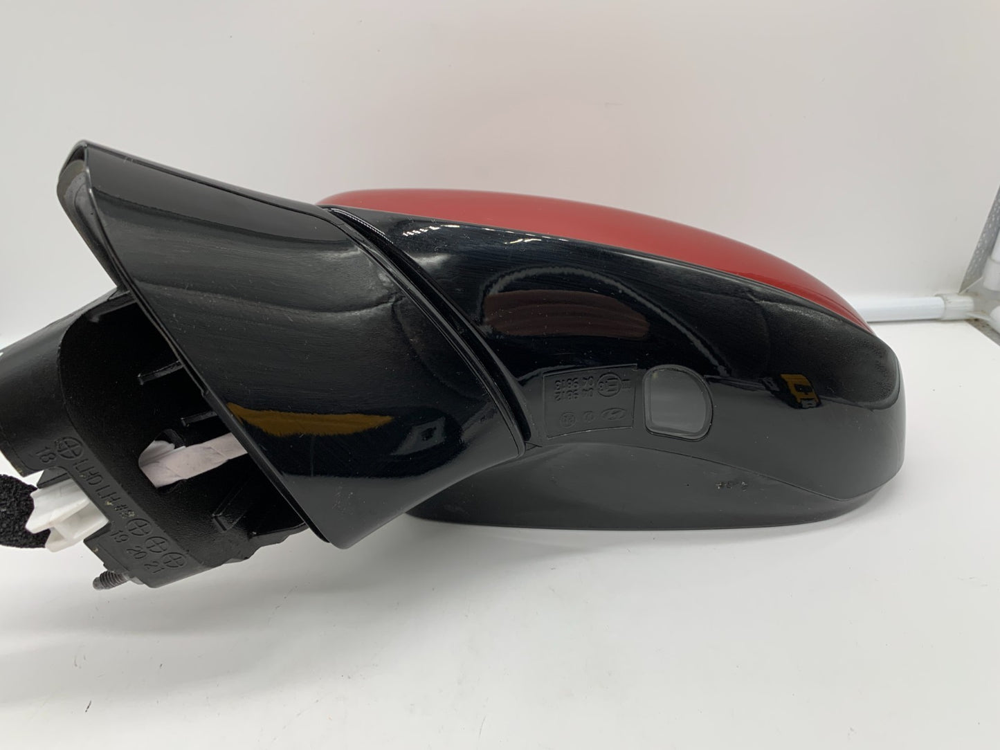 2019 Hyundai Santa Fe Driver Side View Power Door Mirror Red OEM Blind Spot