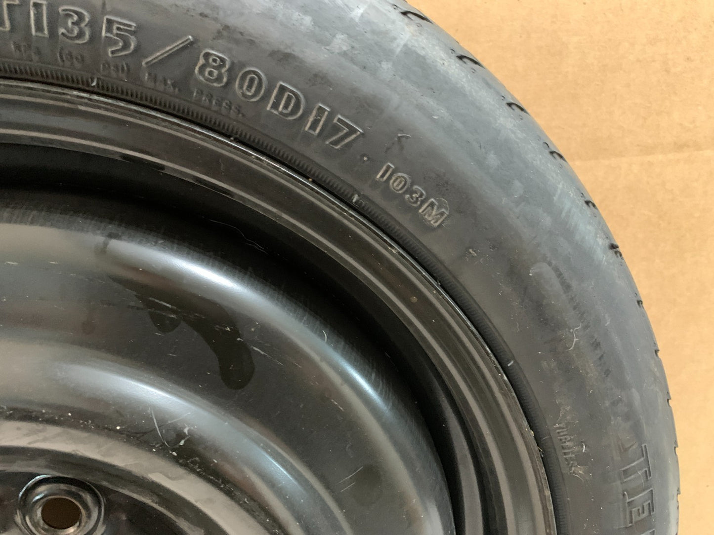 2005-2010 Honda Odyssey 17" Spare Tire Wheel Compact Donut T135/80D17