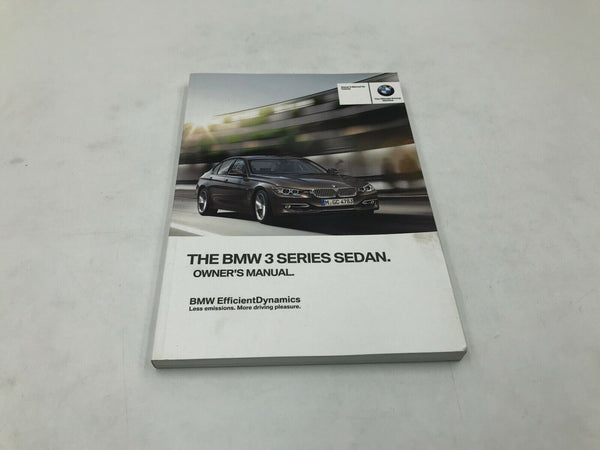 2014 BMW 3 Series Sedan Owners Manual Handbook Set with Case OEM H01B30059