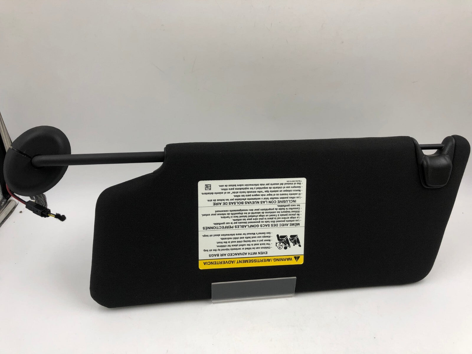 2011-2015 Ford Explorer Passenger Sun Visor Illuminated Black OEM D03B26043