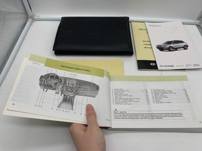 2008 Hyundai Santa FE Owners Manual Set with Case OEM A02B47046