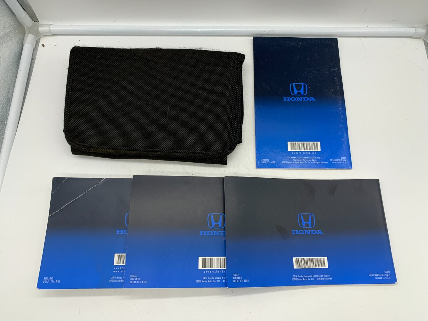 2014 Honda Accord Sedan Owners Manual Set with Case OEM B03B40079