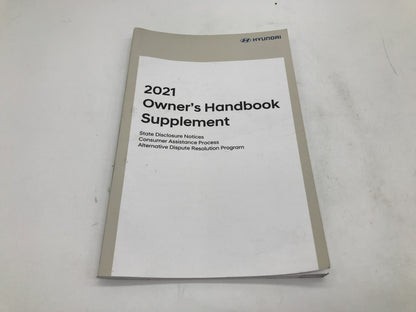 2021 Hyundai Sonata Owners Manual Set OEM E01B45064